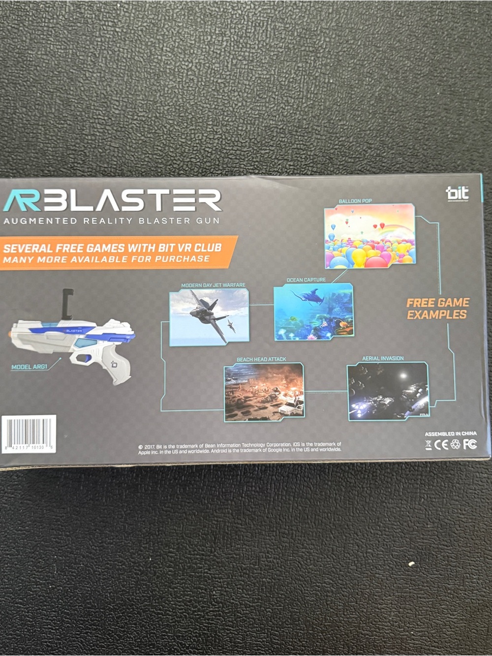 AR Blaster augmented reality gaming gun toy for iPhone Android